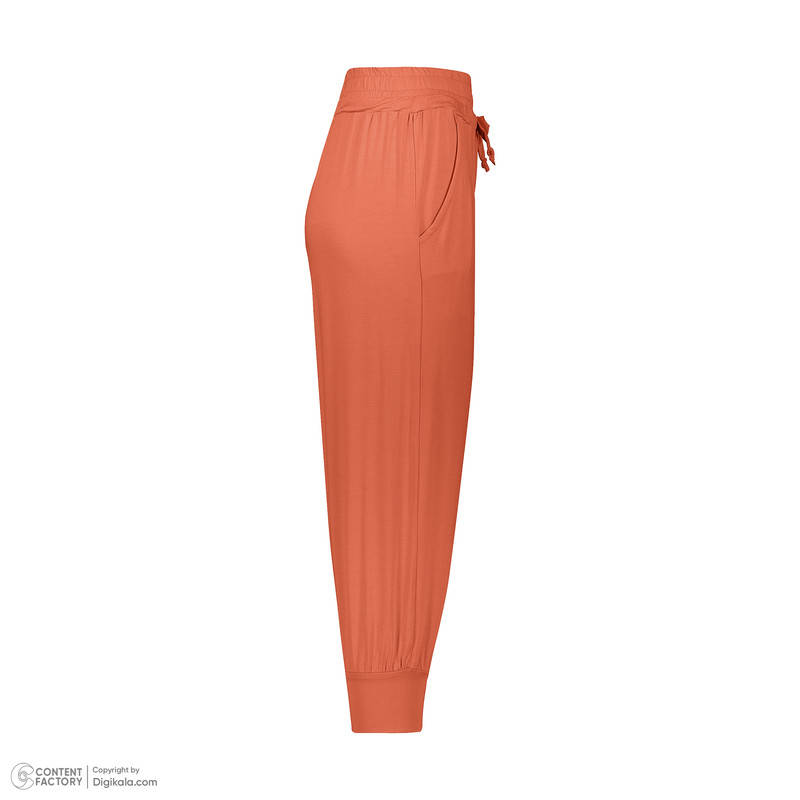 ست کراپ تی شرت و شلوارک زنانه ناربن مدل 3694 رنگ نارنجی
