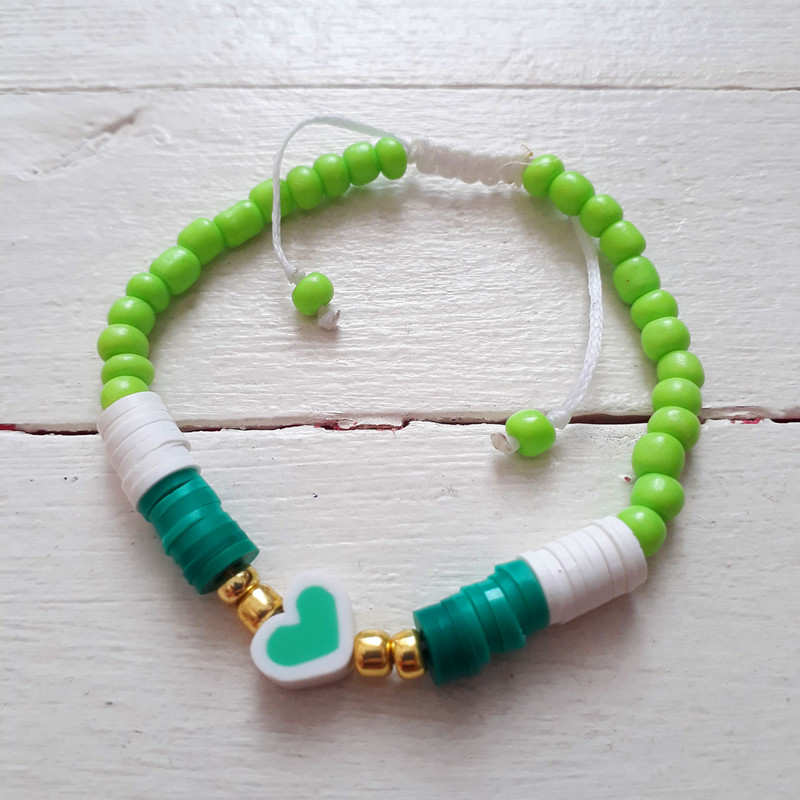 دستبند دخترانه مدل قلب کد 4