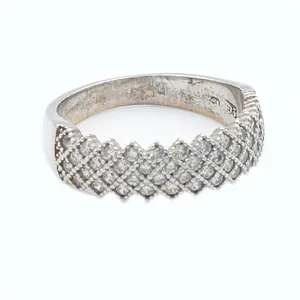 انگشتر نقره زنانه مدل جواهری کد 20559