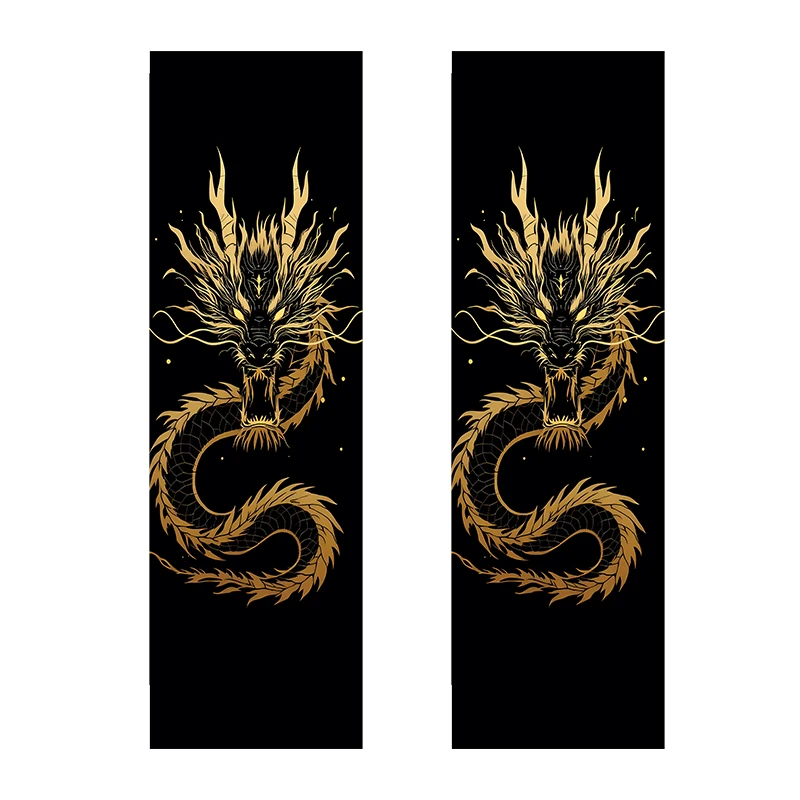 برچسب ستون خودرو توییجین و موییجین طرح اژدها کد 05 بسته 2 عددی