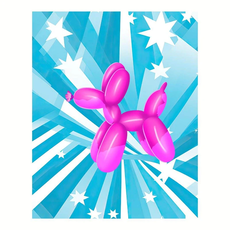 پوستر مدل سگ  بادکنکی 5