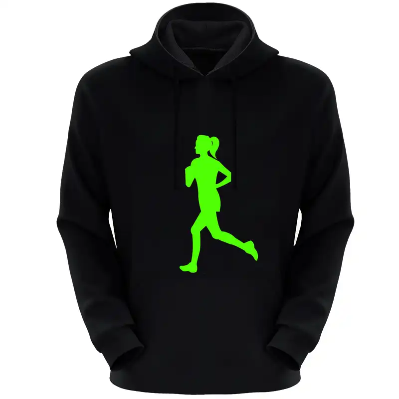 هودی زنانه مدل دختر E1338 رنگ مشکی