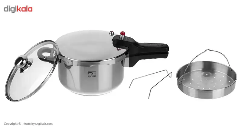 زودپز پارس استیل مدل کف سه لایه گنجایش 4.5 ليتر
