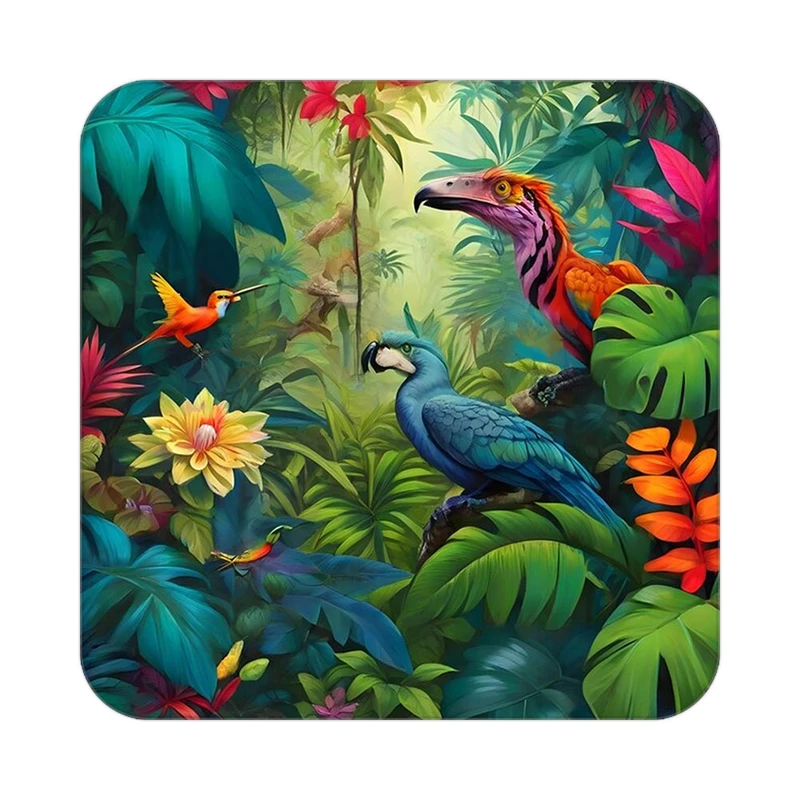 زیر لیوانی کاکتی طرح حیوانات رنگی مدل mp26473