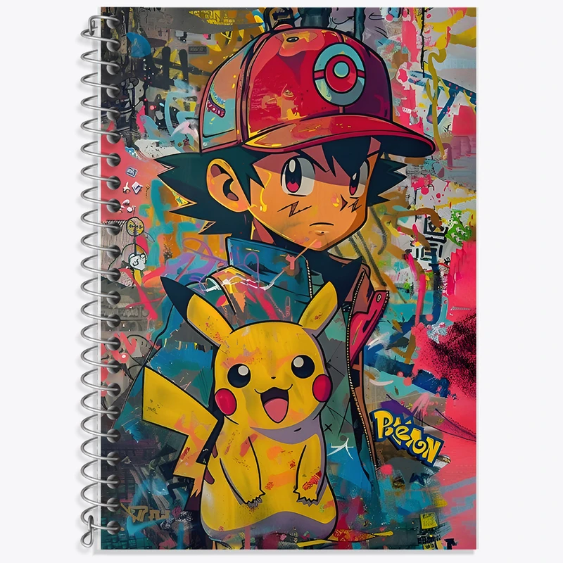 دفتر لغت 50 برگ خندالو طرح انیمه پوکمون (pokemon) کد F6930