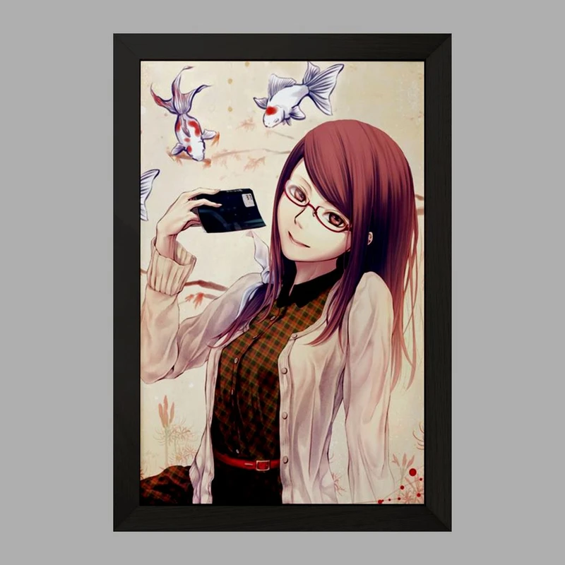 تابلو خندالو مدل ریزه کامیشیرو انیمه توکیو غول Tokyo Ghoul  کد 11876