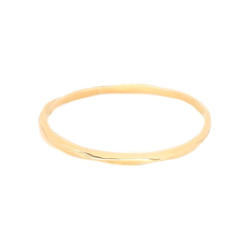 انگشتر طلا 18 عیار زنانه ماوی گالری مدل تسمه پیچ سایز 62