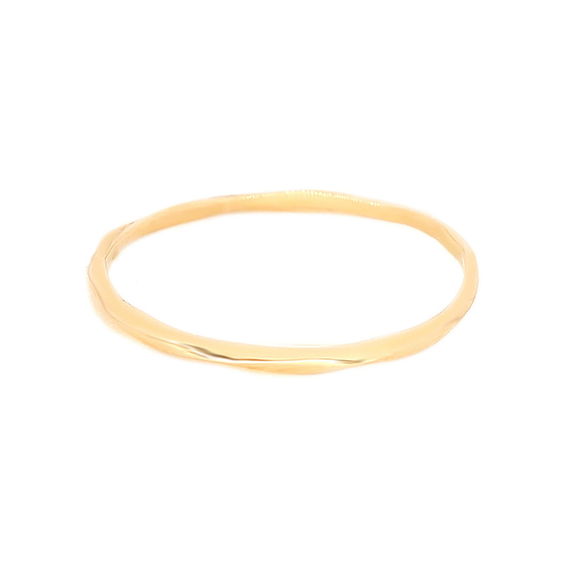 انگشتر طلا 18 عیار زنانه ماوی گالری مدل تسمه پیچ سایز 62