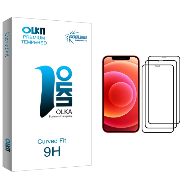 محافظ صفحه نمایش کولینگ مدل Olka glass مناسب برای گوشی موبایل اپل iPhone 12 Pro MAX بسته 3 عددی