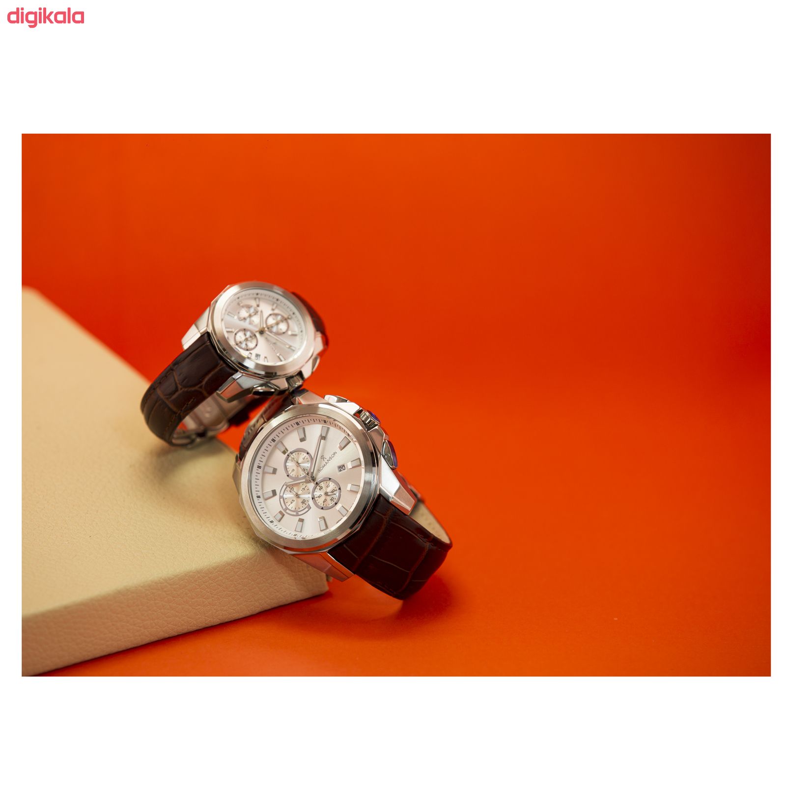 ست ساعت مچی عقربه ای زنانه و مردانه کد 1113G - 1113L NO