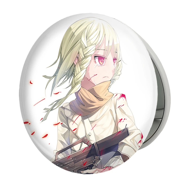 آینه جیبی خندالو طرح سنجو انیمه گلوله سیاه مدل تاشو کد 35858