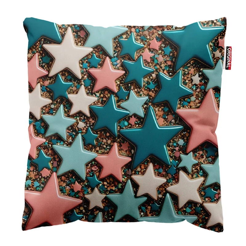 کوسن پاد آفرین طرح ستاره کد 3632 سایز 30*30 سانتی متر