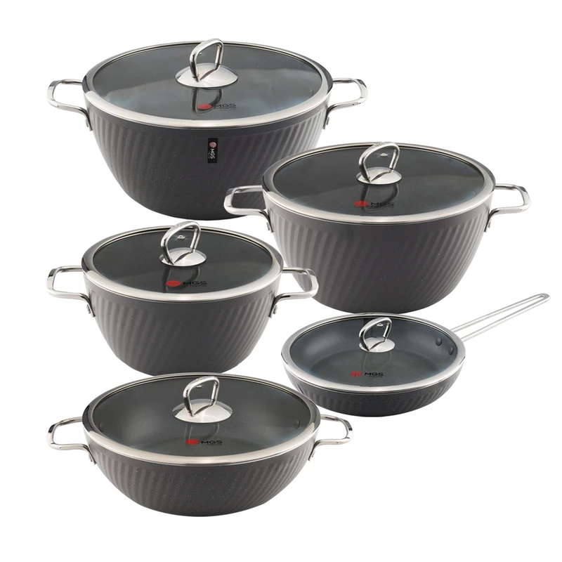 سرویس قابلمه و تابه گرانیت 10 پارچه ام جی اس مدل ماینز