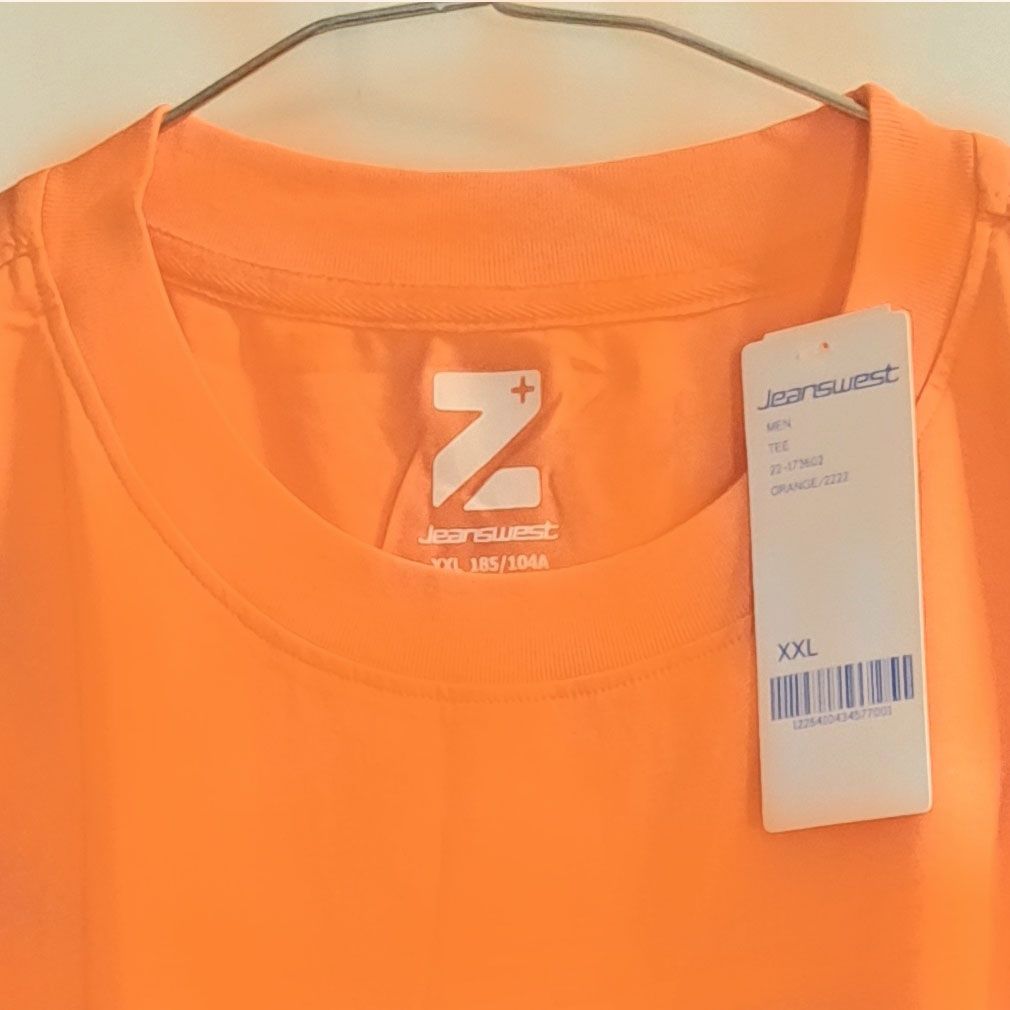 تی شرت آستین کوتاه مردانه جین وست مدل یقه گرد کد 1551317 رنگ نارنجی -  - 4