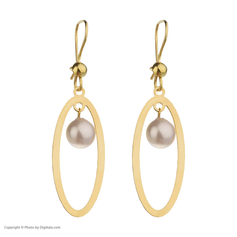 گوشواره طلا 18 عیار زنانه مایا ماهک مدل ME1017 طرح مرواریدنشان