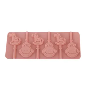 قالب شکلات مدل آبنبات اسب و میمون 6 خانه