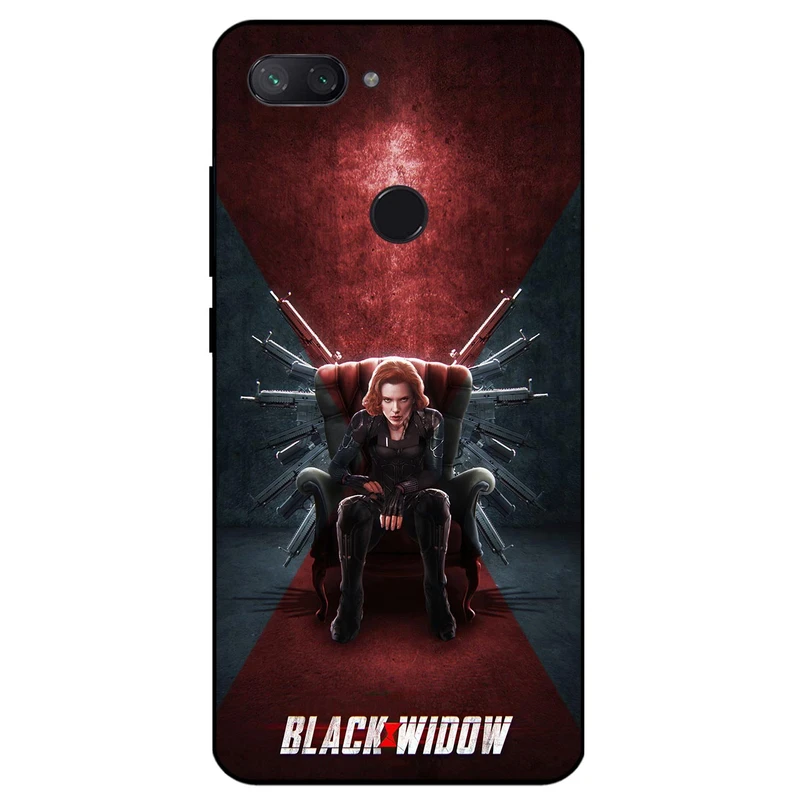 کاور مگافون طرح بیوه سیاه مدل 5423 مناسب برای گوشی موبایل شیائومی Mi 8 Lite