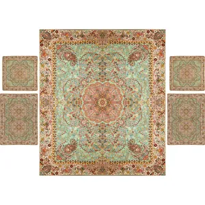 ست 5 تکه روتختی ترمه نگین خاتم طرح افشار کد 6