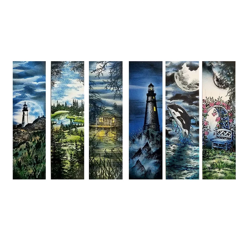 نشانگر کتاب سهیلا جایروندی مدل نقاشی بسته 6 عددی