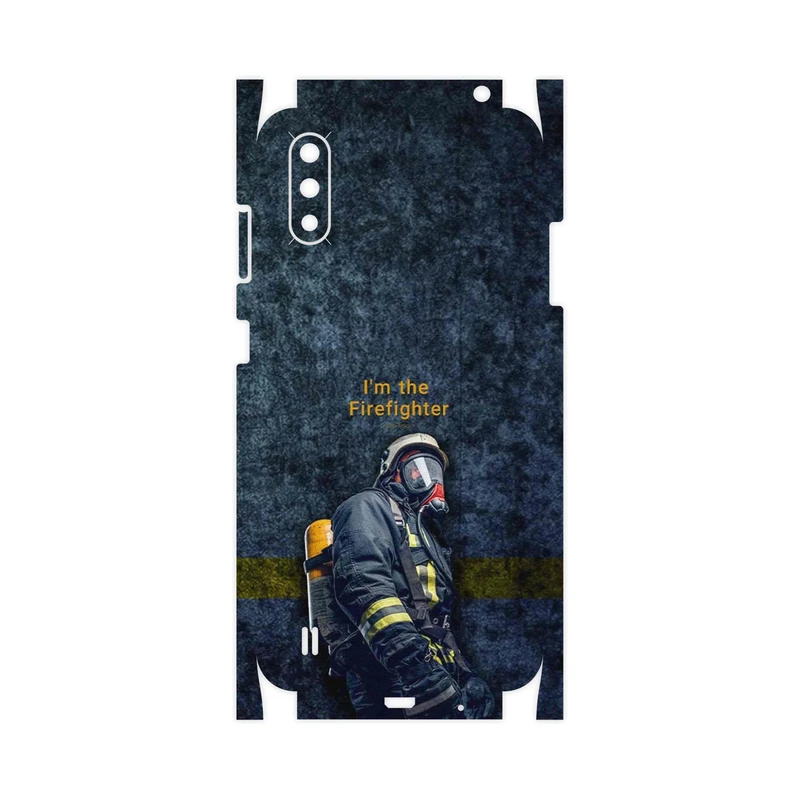 برچسب پوششی ماهوت مدل Firefighter-FullSkin مناسب برای گوشی موبایل سامسونگ Galaxy A01
