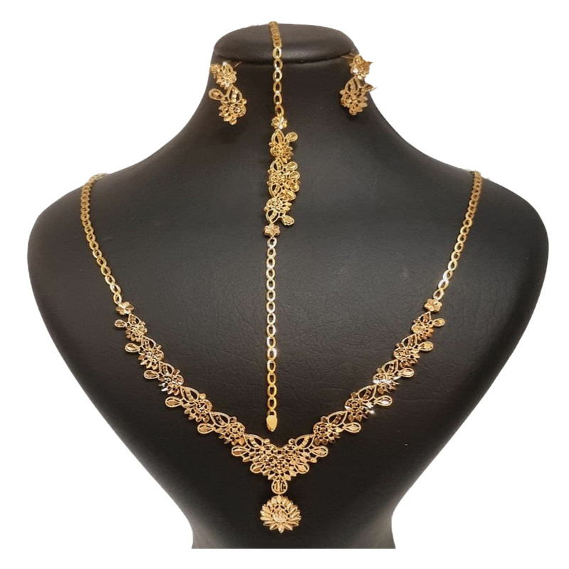 نیم ست طلا 18 عیار زنانه گالری یارطلا مدل تراش کد SR85-G