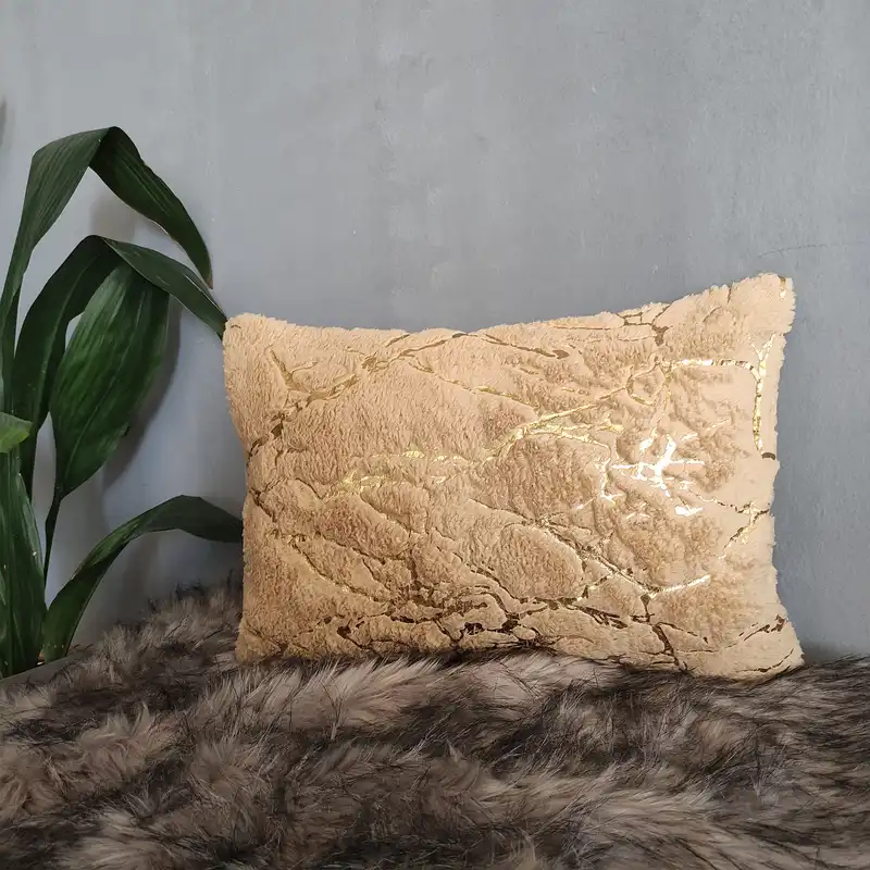 کاور کوسن مدل خز طلاکوب مستطیل101