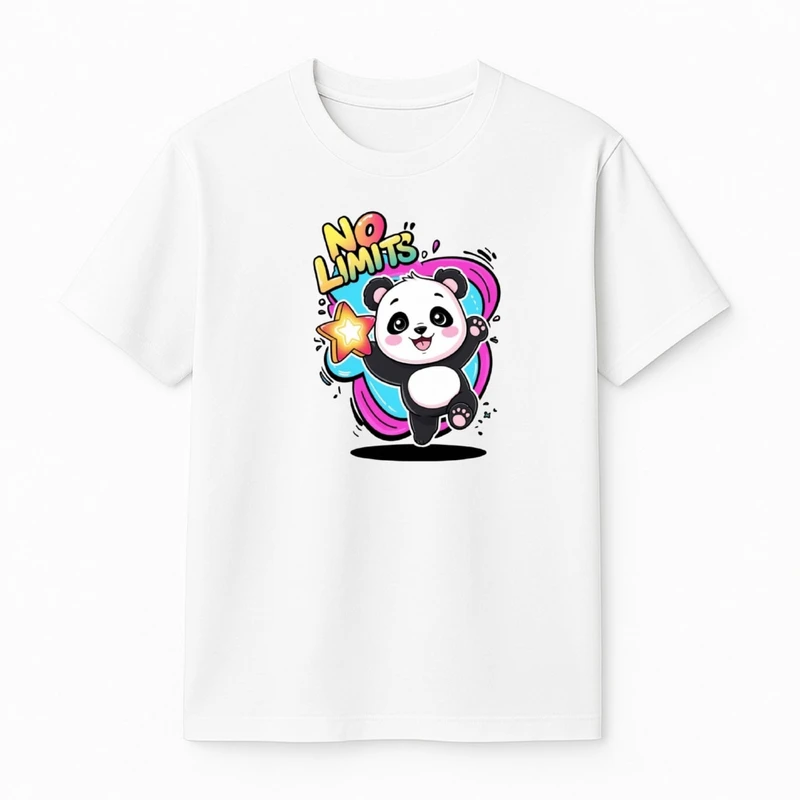 تی‌شرت آستین کوتاه پسرانه مدل پاندا خوشحال کد v4 
