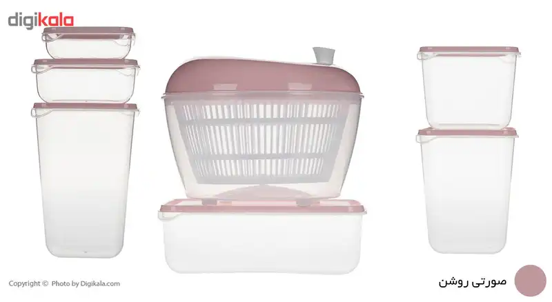 ست ظروف نگهدارنده و سبزی خشک کن همارا مدل G-SP-02