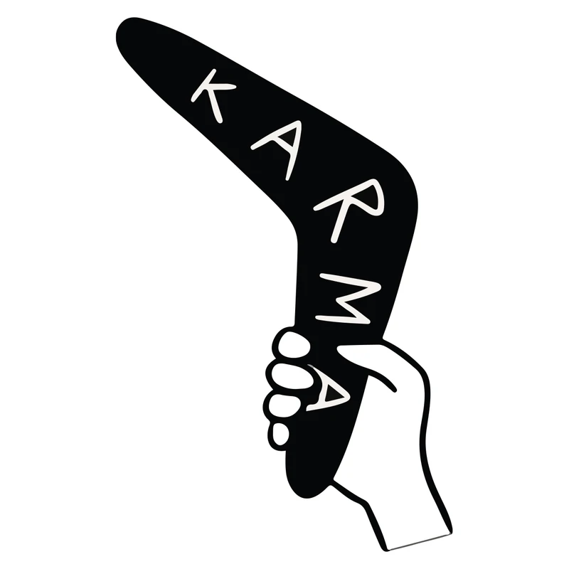 استیکر لپ تاپ طرح کارما کد 1073