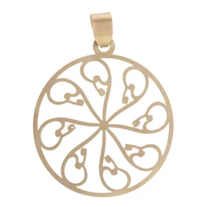 Pendar Gold AG14 Gold Necklace Pendant Plaque