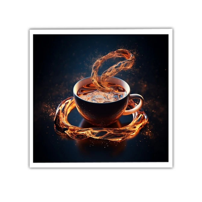 تابلو نوری بکلیت طرح کافی شاپ قهوه مدل لایت باکس W-MID-20078