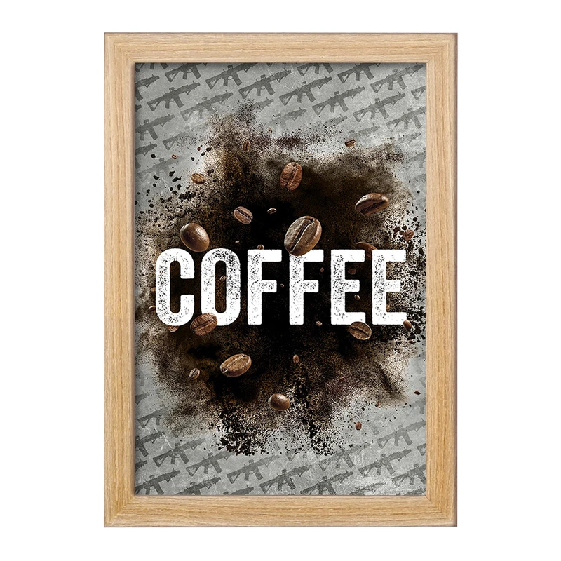 تابلو خندالو مدل کافی شاپ قهوه کد 27525