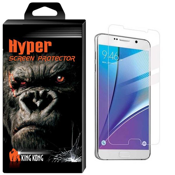 محافظ صفحه نمایش شیشه ای کینگ کونگ مدل Hyper Protector مناسب برای گوشی سامسونگ گلکسی نوت 5 محافظ صفحه نمایش شیشه ای کینگ کونگ مدل Hyper Protector مناسب برای گوشی سامسونگ گلکسی نوت 5