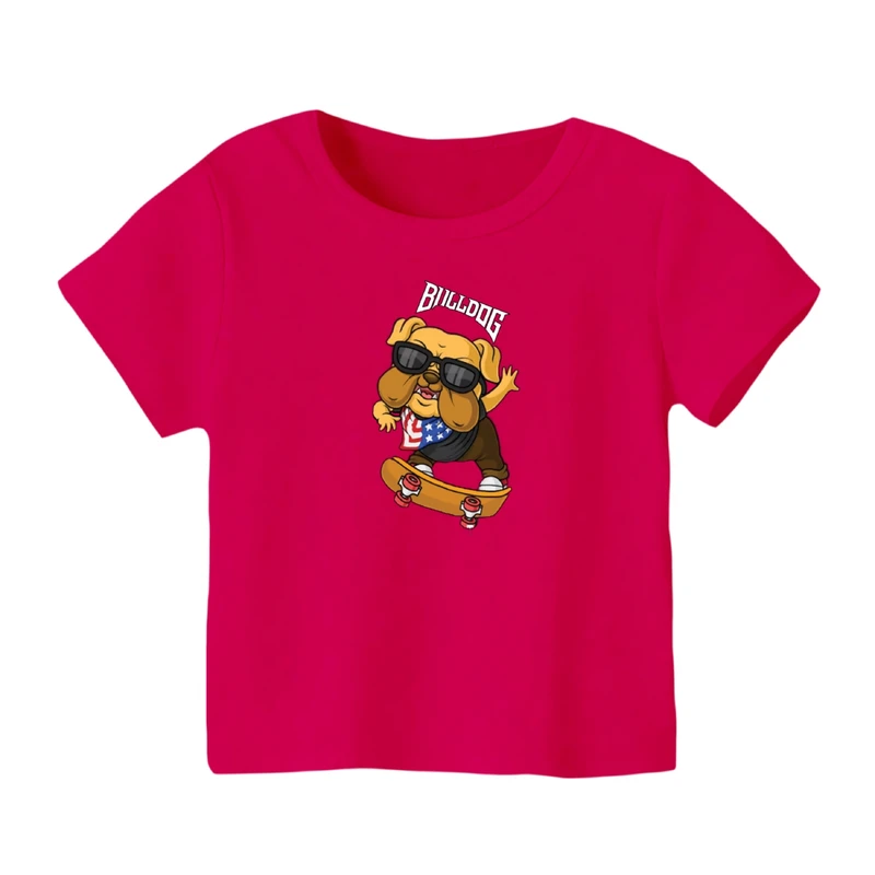 تی شرت آستین کوتاه بچگانه مدل سگ کد ۷