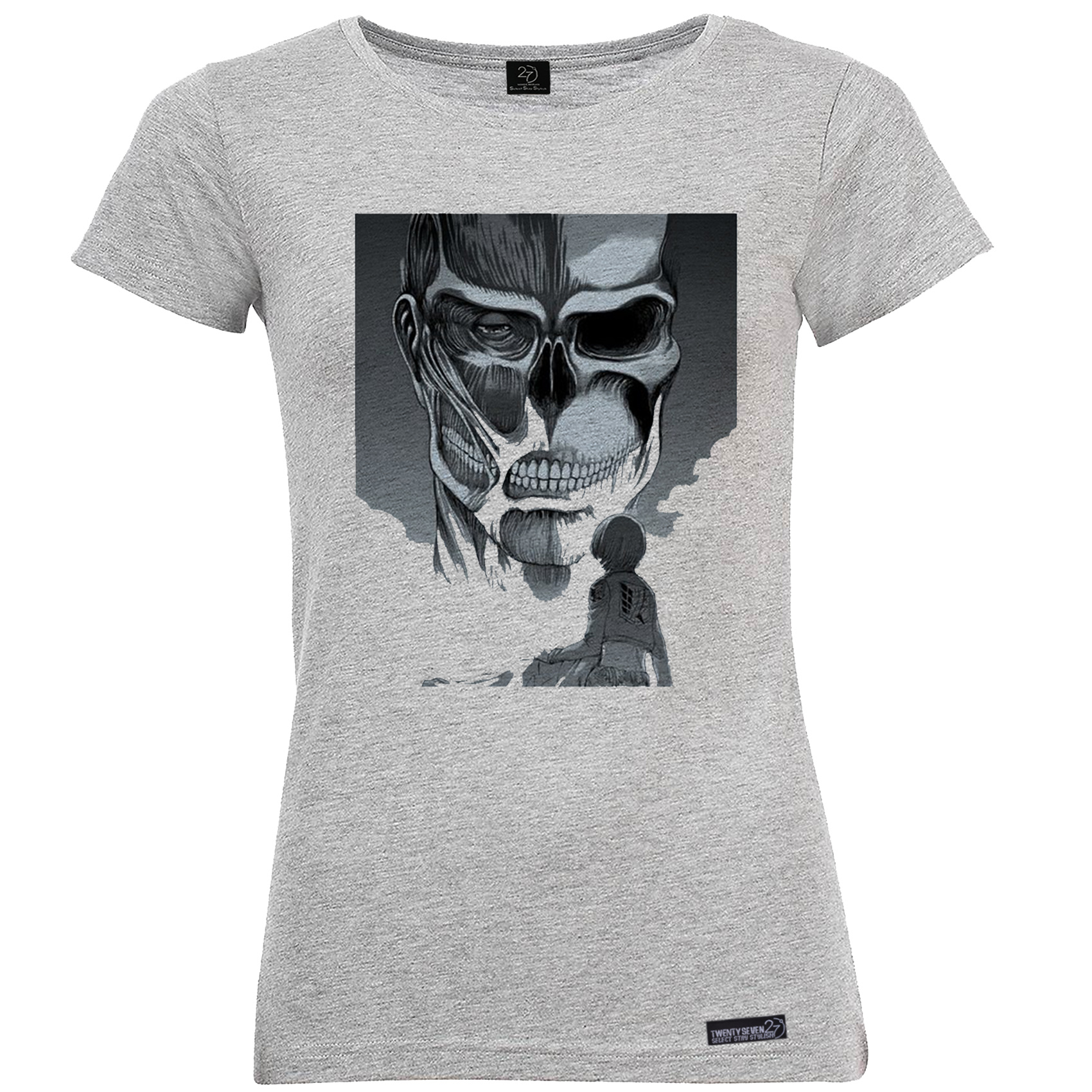 تی شرت آستین کوتاه زنانه 27 مدل Attack on titan کد KV139