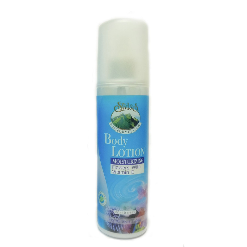 لوسیون بدن سوئیس فورمولا مدل Moisturizing حجم 250 میلی لیتر لوسیون بدن سوئیس فورمولا مدل Moisturizing حجم 250 میلی لیتر