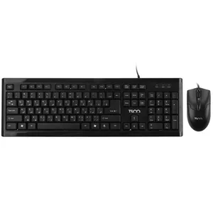 TSCO TKM 8050 Keyboard and Mouse, Membrane Switch, Full-Size