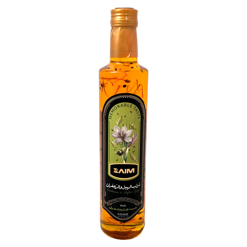 شربت هل و زعفران زعیم - 650 گرم