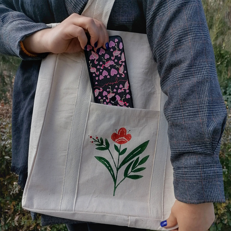 ساک دستی مدل گلی کد BAG-L 600