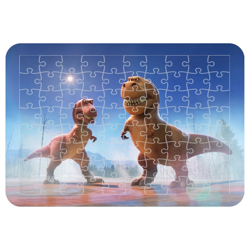 پازل 54 تکه اطلس آبی طرح کارتون دایناسور ها مدل P1429