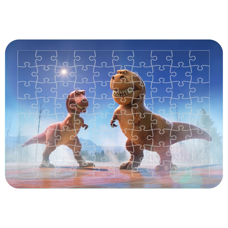 پازل 54 تکه اطلس آبی طرح کارتون دایناسور ها مدل P1429