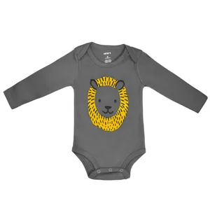 بادی آستین بلند نوزادی مدل lion 2