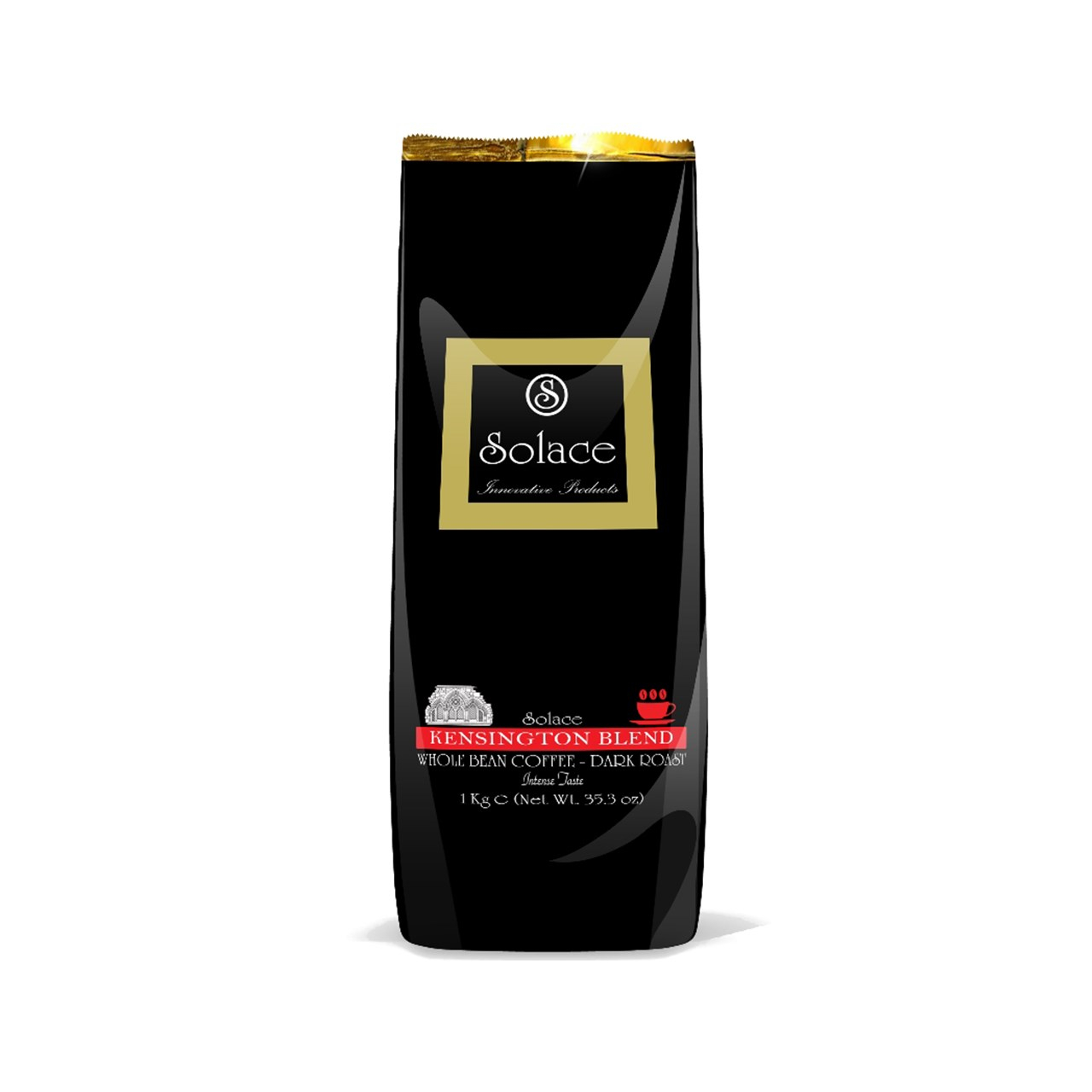 قهوه سولیس مدل KENSINGTON WHOLE BEAN DARK ROAST بسته 1000 گرمی