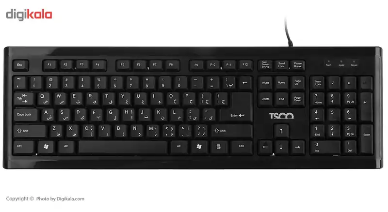 کیبورد و ماوس تسکو مدل TKM 8050 با حروف فارسی