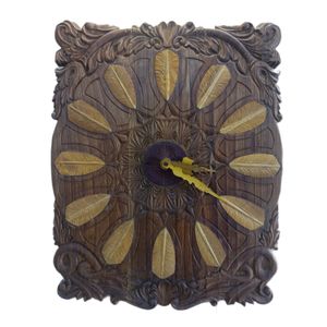 ساعت دیواری چوبی مدل 12 پر عتیق