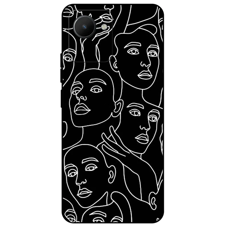 کاور مگافون طرح دخترانه مدل 7762 مناسب برای گوشی موبایل ریلمی C30 / C30s       