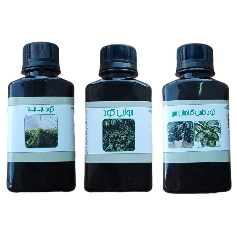 کود مایع کامل سه بیست و کود کامل گیاهان سبز و مولتی کود مدل life drop حجم 110 میلی لیتر بسته 3 عددی