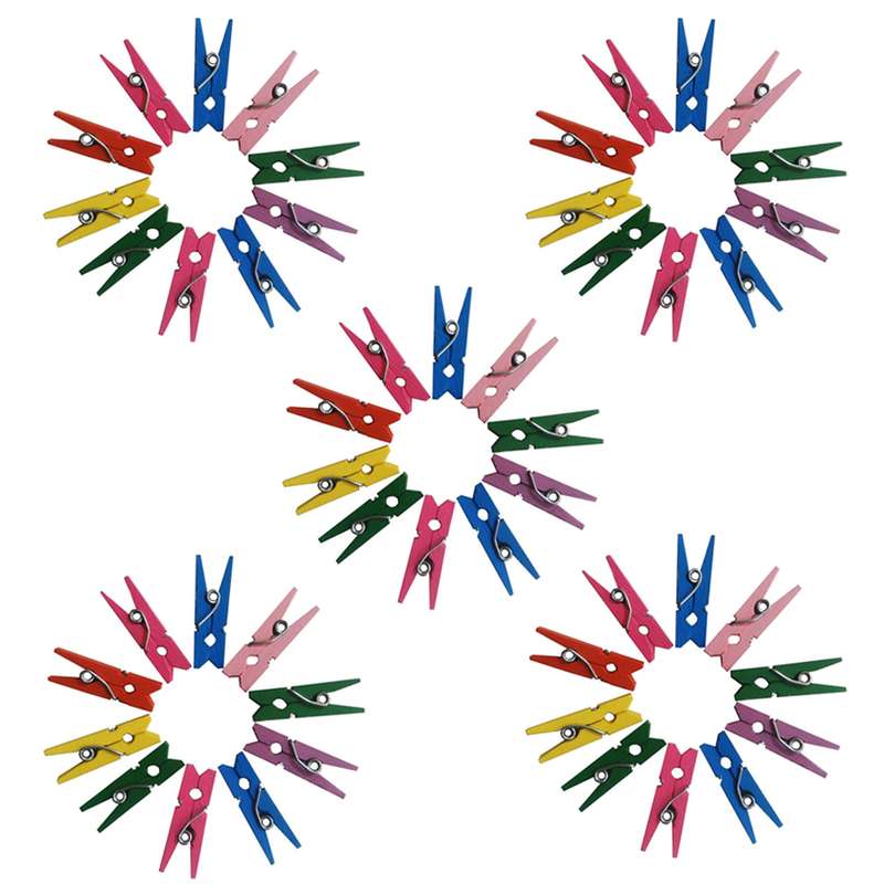 گیره کاغذ طرح رنگی مدل T2 بسته 50 عددی