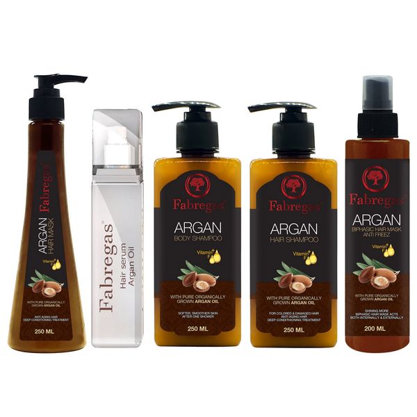 مجموعه ترمیم کننده موی فابریگاس مدل Argan مجموعه 5 عددی