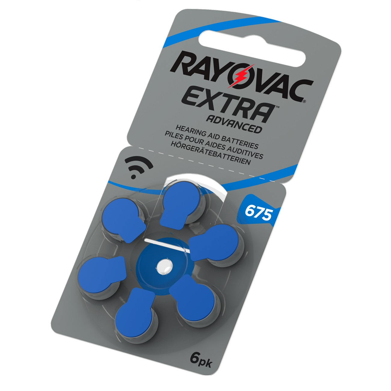 باتری سمعک ریوواک مدل 675 بسته 6 عددی